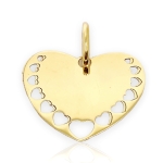 Złota zawieszka serce ażurowe próba 585