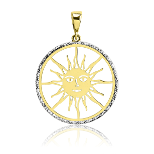 Złota zawieszka słoneczko próba 585 