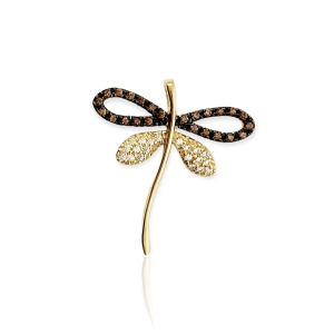 Złota zawieszka ważka próba 585