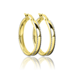 Złote kolczyki koła  próba 585  