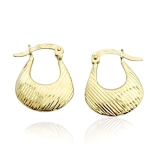 Złote kolczyki nacinane próba 585