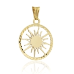 Złota zawieszka słoneczko próba 585  