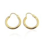 Złote kolczyki koła próba 585  