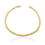 Złota bransoletka lisi ogon próba 585 