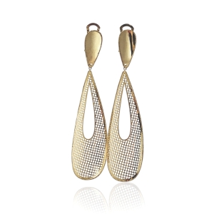 Złote wiszące kolczyki próba 585 