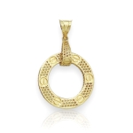 Złota zawieszka kółko próba 585  