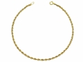 Złota bransoletka 14k, splot kordel, długość 19 cm, waga 1,57 g.