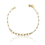 Złota bransoletka z kulkami  próba 585