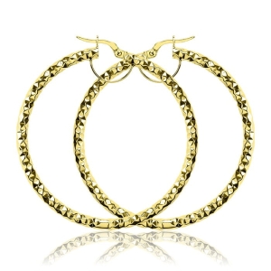 Złote kolczyki koła 585  